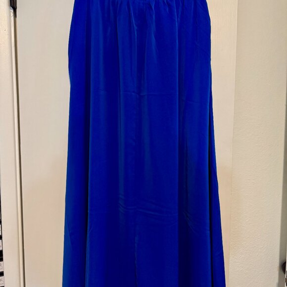Yincro // Flowy High-Waisted Maxi Skirt with Pockets (M - Cobalt Blue) *NWOTs* - Picture 7 of 8